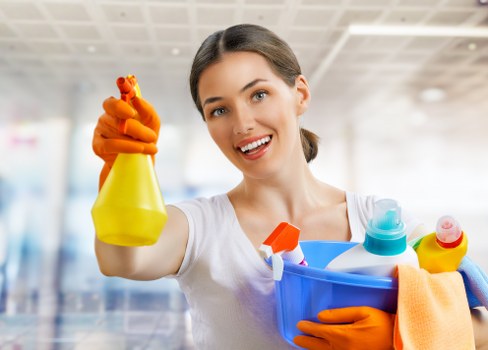 Office cleaners maintaining a tidy Westhampstead workspace