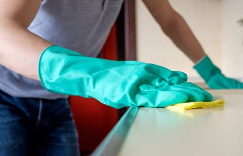 Professional office cleaning equipment in a Westhampstead business